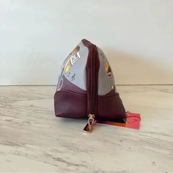 Nikky By Nicole Lee Large Oval Makeup Pouch Cosmetic Bag Pop Generation Gray - Picture 4 of 6